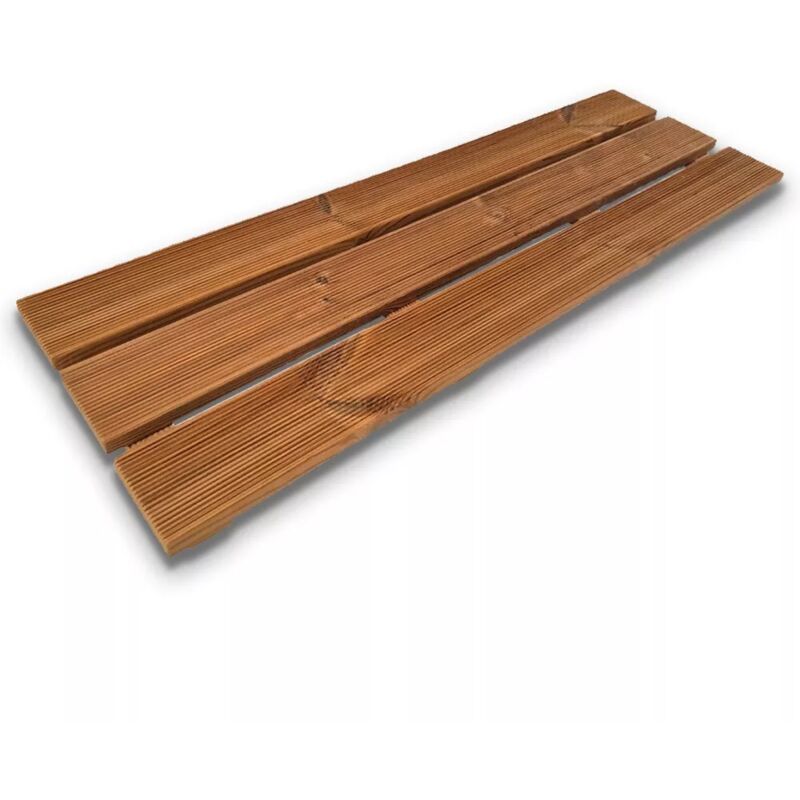 foto del prodotto sunwood pedana antiscivolo per vasca da bagno 120x38 cm, in legno thermo wood
