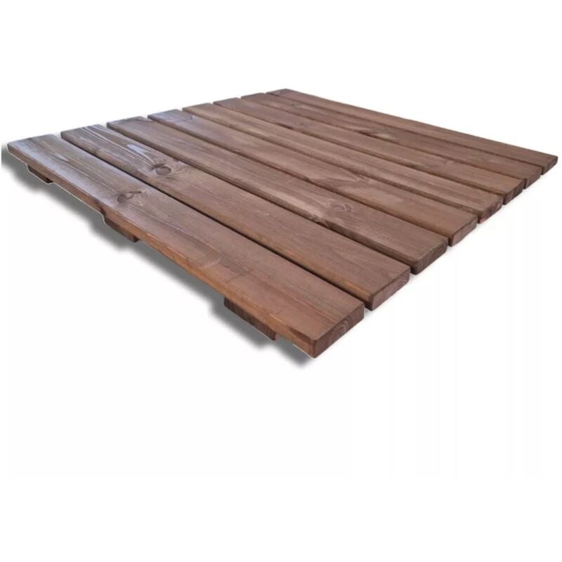 foto del prodotto sunwood pedana doccia in legno antiscivolo 78x78 cm