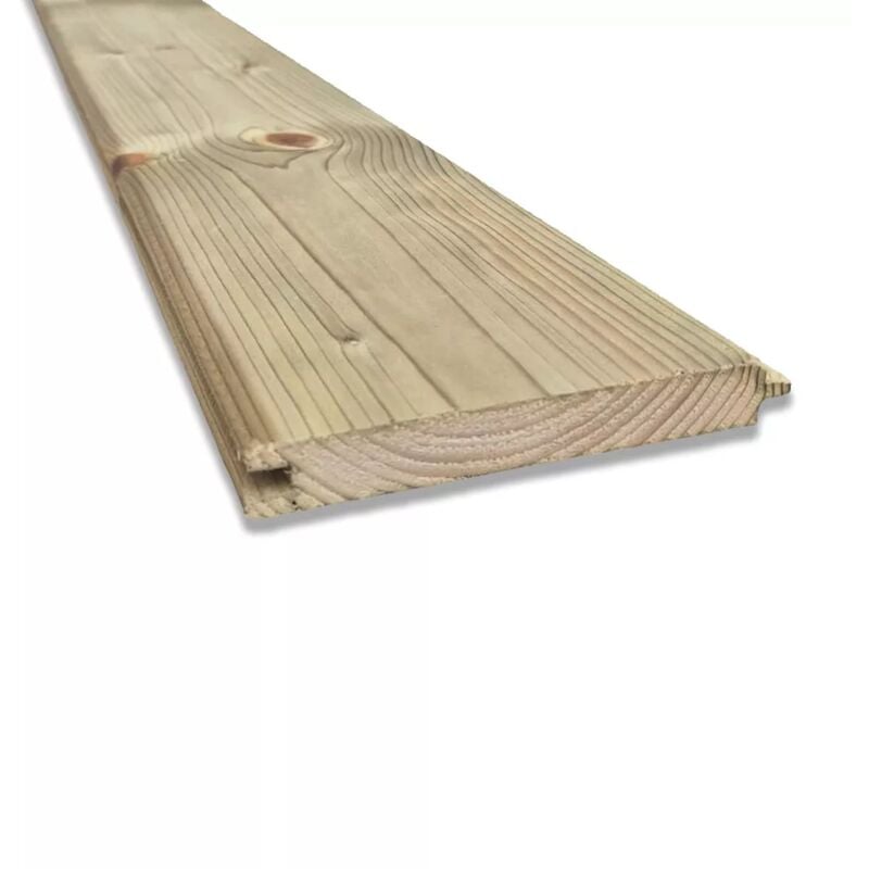 foto del prodotto sunwood perlina in legno di abete impregnato, 15 cm x 2 cm, lunghezza 200 cm