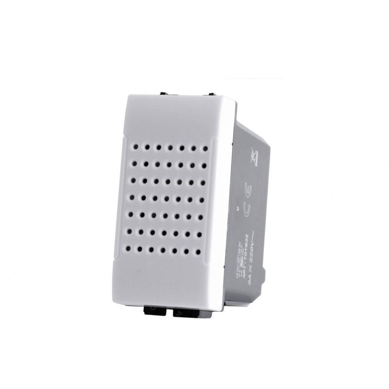 foto del prodotto suoneria compatibile con living light international air modulo campanello pulsante 6a 220v bianco