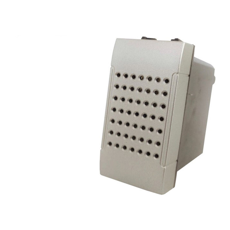 foto del prodotto suoneria compatibile con living light international air modulo campanello pulsante 6a 220v silver