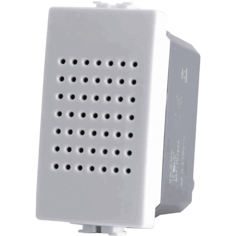 foto del prodotto suoneria compatibile con matix modulo campanello pulsante 6a 220v bianco