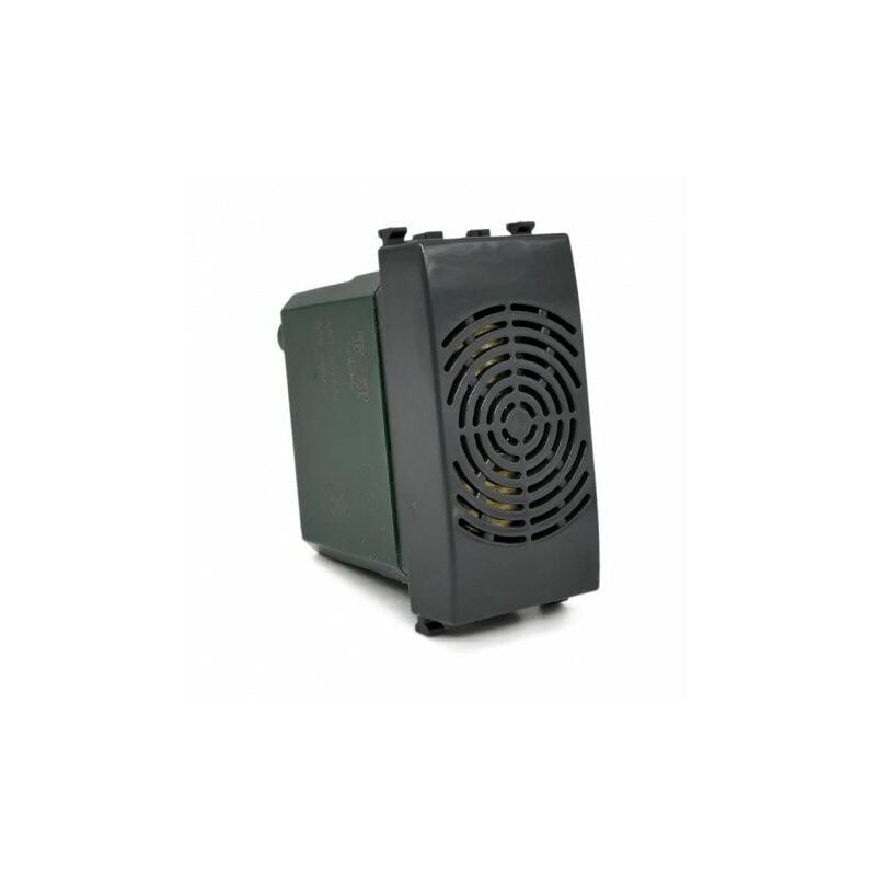foto del prodotto suoneria vimar plana nera 6a 220v compatibile