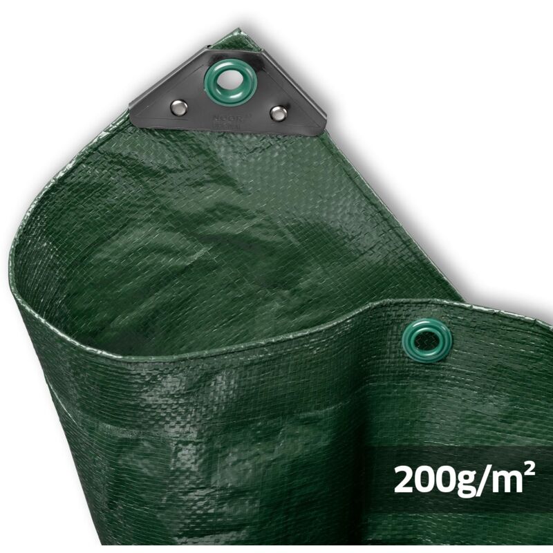 foto del prodotto super 0400406sxxgr telone di tessuto 4x6 m colore verde noor