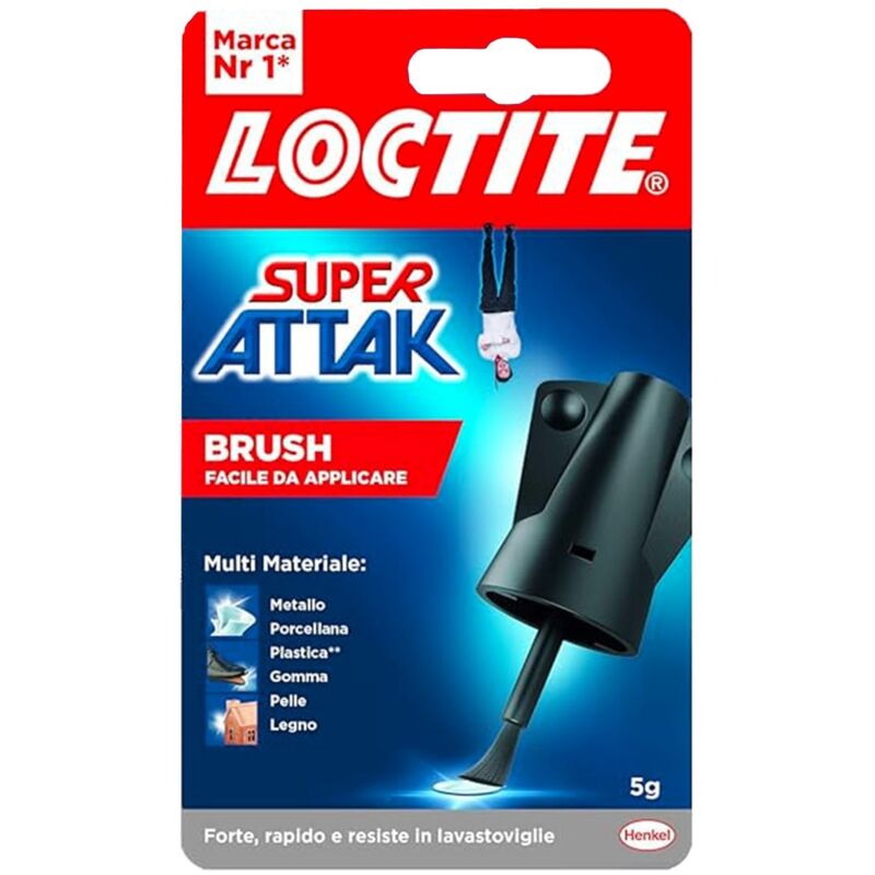 foto del prodotto super attack brush colla liquida facile da applicare 5 gr