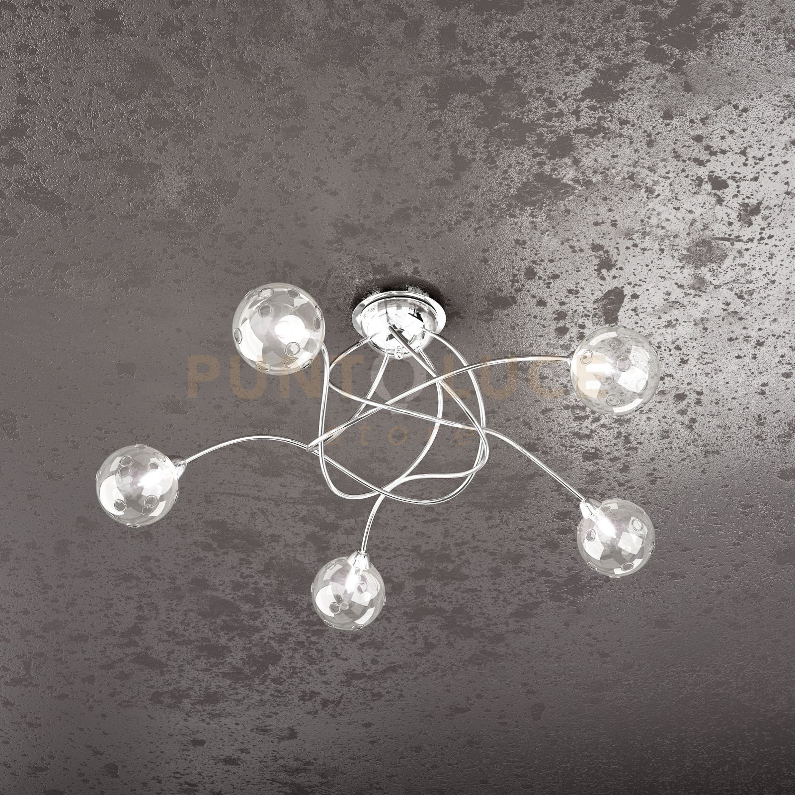 foto del prodotto super ball plafoniera 5 luci 1109-pl5