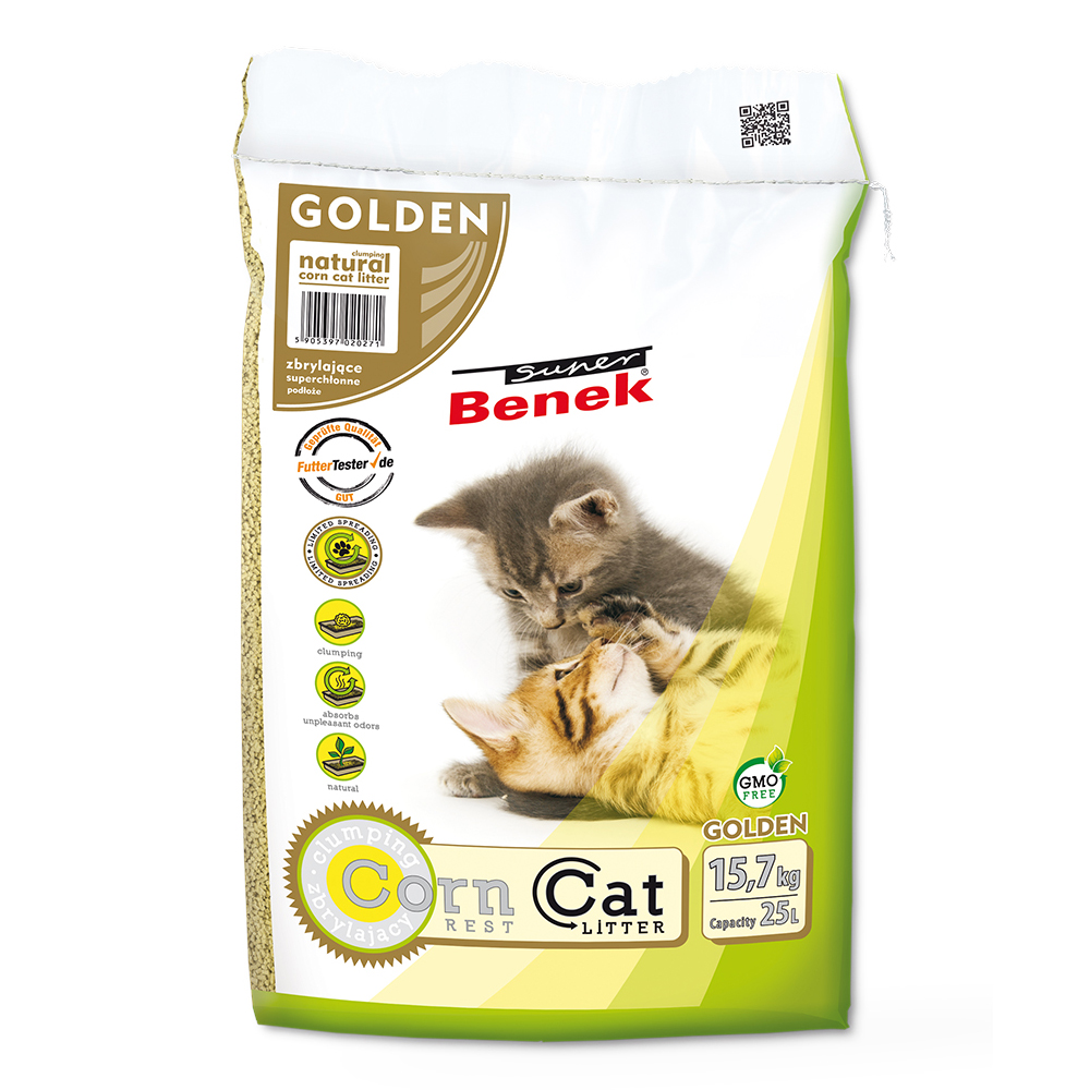 foto del prodotto super benek corn cat golden 25 l ca. 15,7 kg 