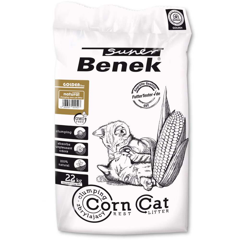 foto del prodotto super benek corn cat golden 35 l ca. 22 kg 