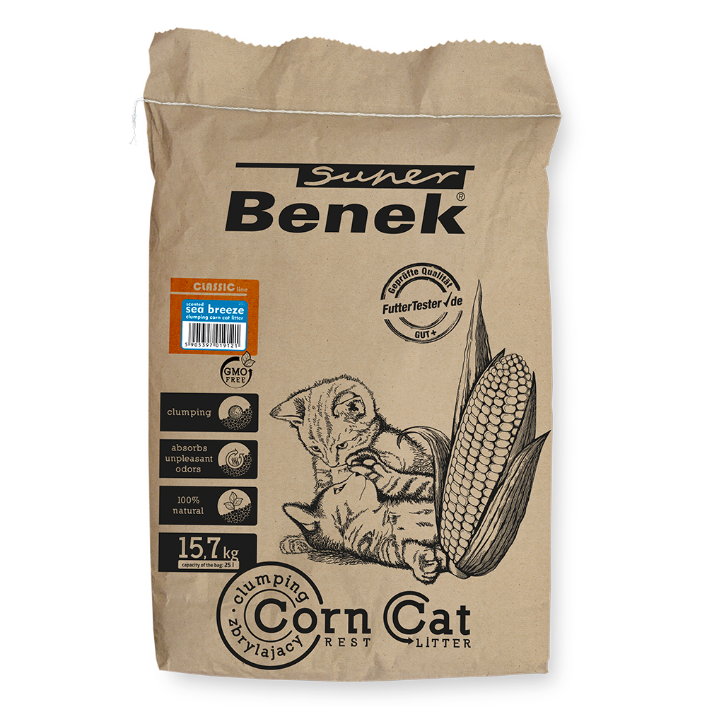 foto del prodotto super benek mais brezza di mare 25 l ca. 15,7 kg 