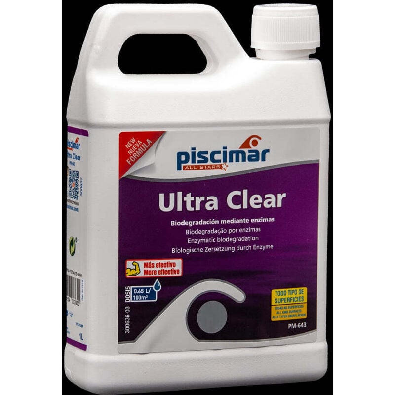 foto del prodotto super clarificante ultra clear, 1 l. pm-643. piscimar.