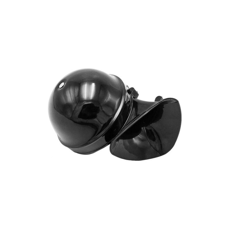 foto del prodotto super forte 120db 12v corno elettrico a lumaca suono furioso per auto moto camion barca gru nero