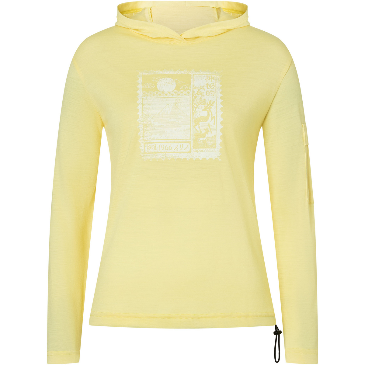 foto del prodotto super.natural donna felpa con cappuccio stamp light p