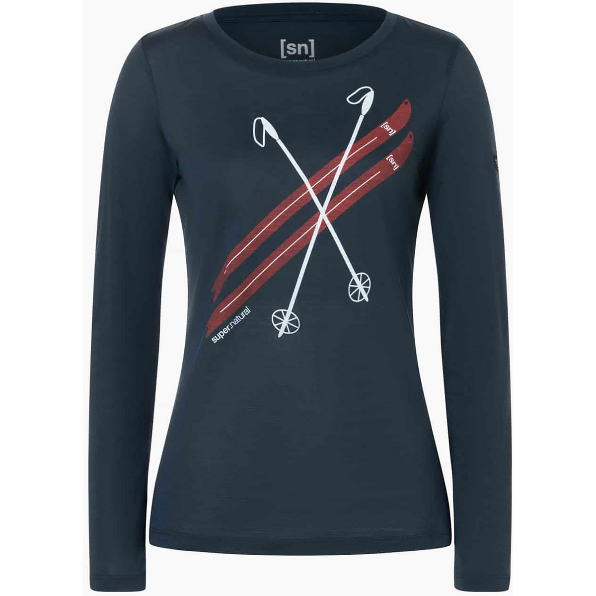 foto del prodotto super.natural donna maglia a manica lunga kryssede ski
