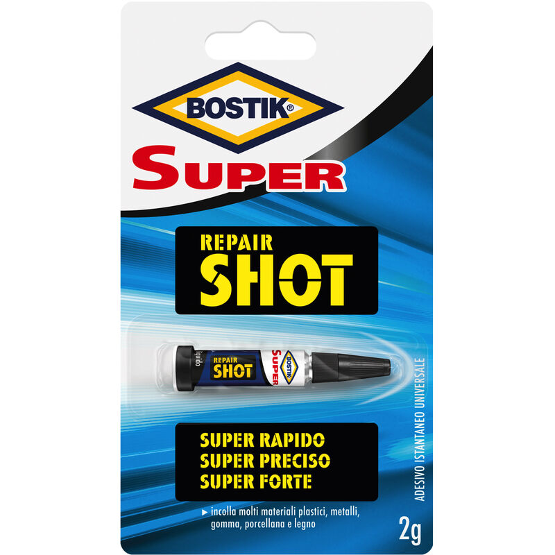 foto del prodotto super repair shot adesivo liquido, blister 2 gr