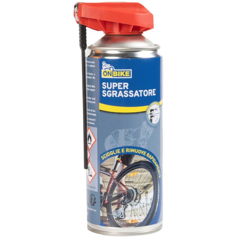 foto del prodotto super sgrassatore spray da 400 ml con doppio erogatore ad azione rapida che non richiede risciacquo