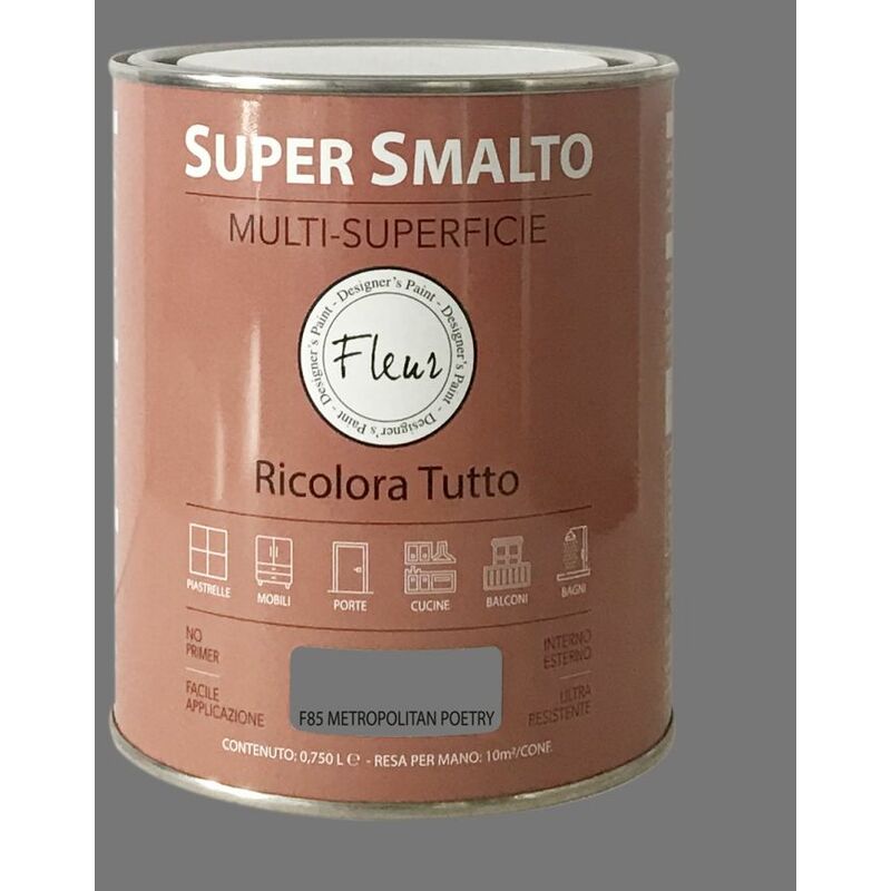 foto del prodotto super smalto multi-superficie 750ml f85 metrop poe - fleur