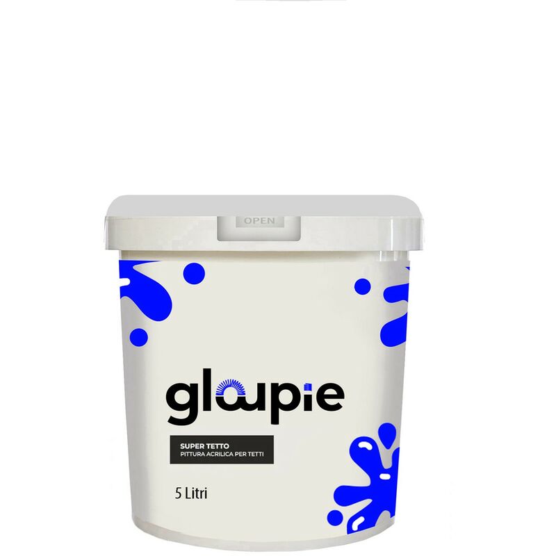 foto del prodotto super tetto idropittura acrilica elastomerica per protezione e decorazione di tetti e superfici esterne 5 lt grigio gloupie