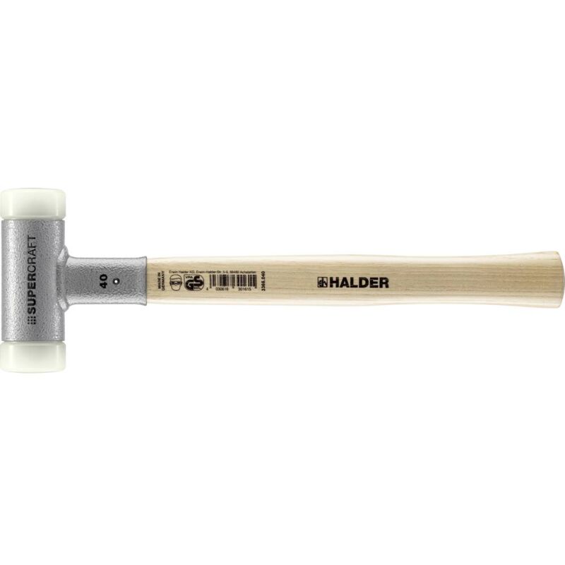 foto del prodotto supercraft 3366.040 mazzuola manico ergonomico, duro, antirimbalzo 715 g 355 mm 1 pz. halder