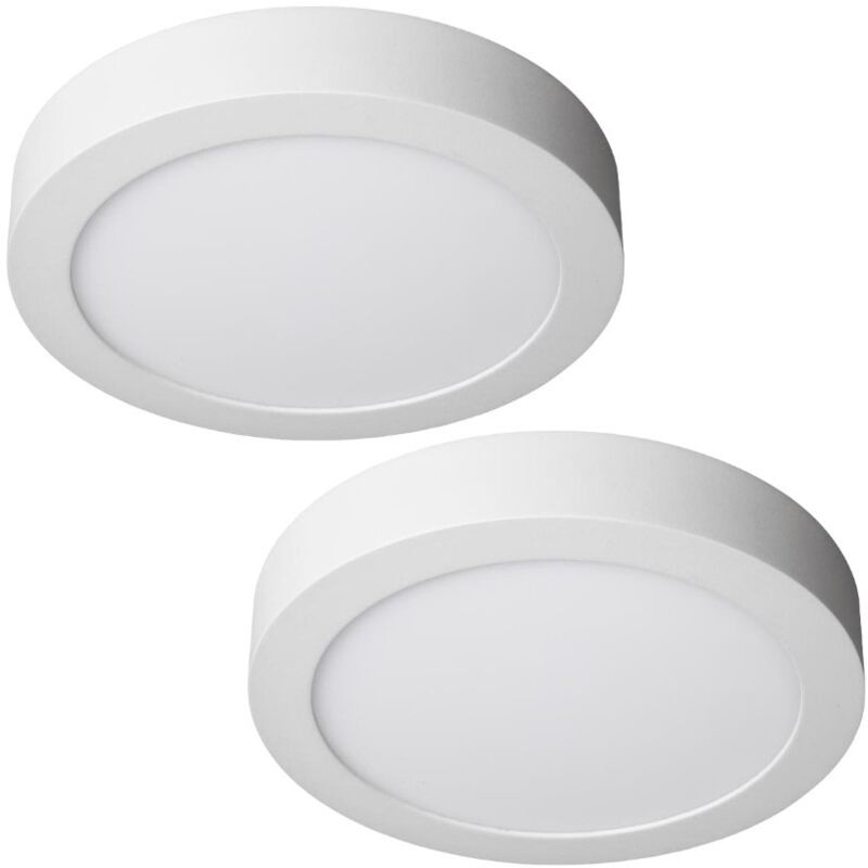 foto del prodotto superficie 6000k a led di downlight, anello bianco e fabbricato nel pannello a led in alluminio jandei