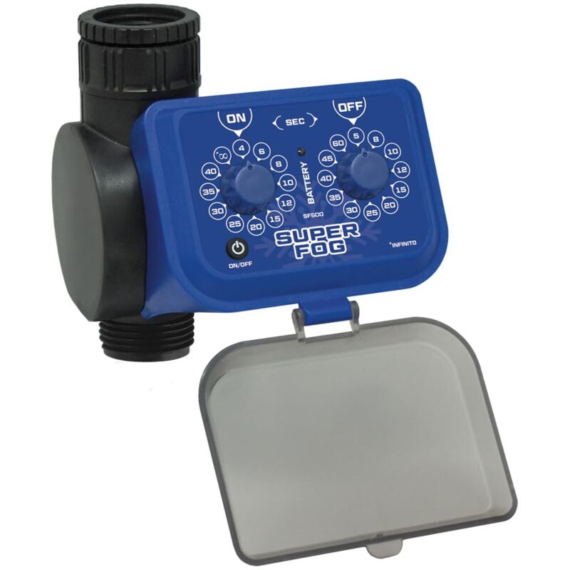 foto del prodotto superfog programmatore per rubinetto per automatizzare la nebulizzazione nel tuo giardino o patio. imposta l on off in pochi secondi per