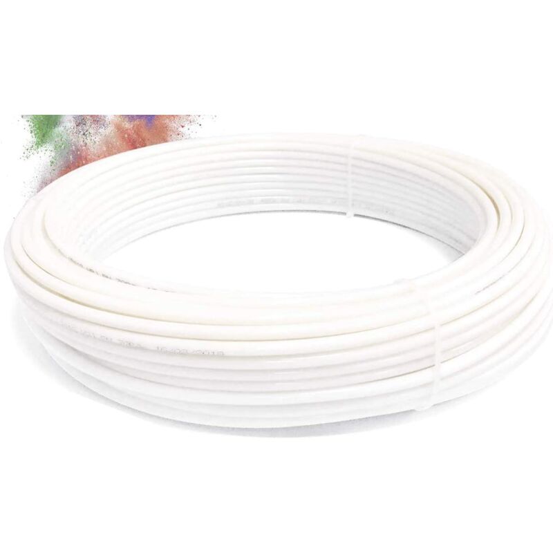 foto del prodotto superfog rotolo di 100 metri di tubo in poliammide. misura 1 4 . alta resistenza. pressione di rottura 140 bar. colore bianco.