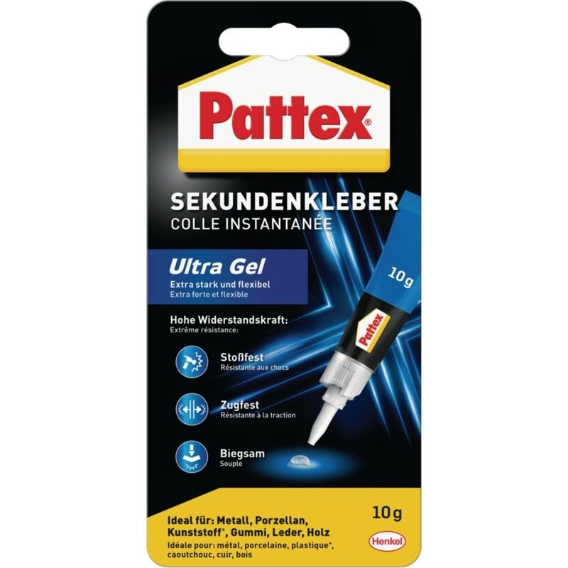 foto del prodotto superglue ultra gel, 10 g, a 12 pattex