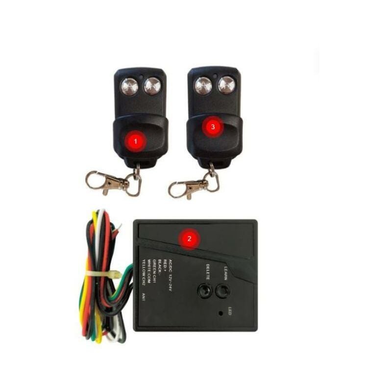 foto del prodotto superior kit interno a due canali 433 mhz ricevitore radiocomandi suprk001