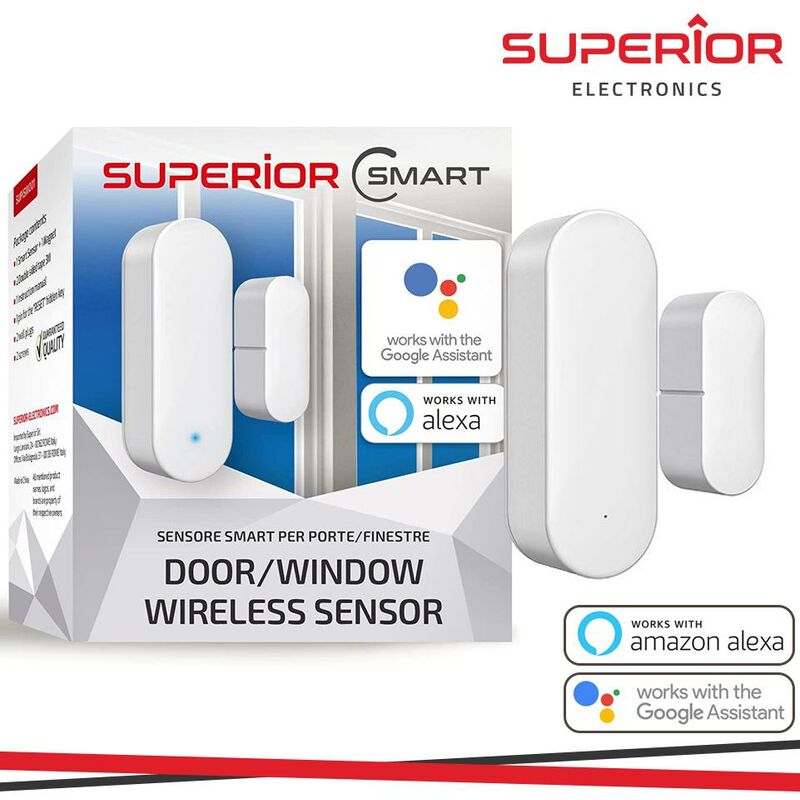 foto del prodotto superior sensore porte finestre smart comp. google home alexa