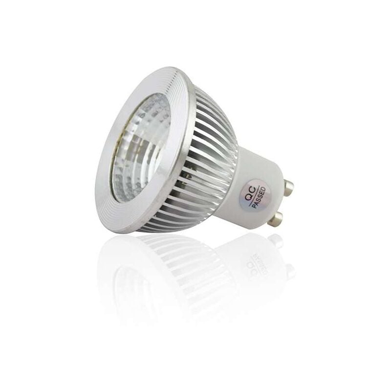 foto del prodotto superled led spot kit gu10 5w cob equivalente 50w foratura in alluminio regolabile quadrata interna rotonda 68mm sup 6033a blanc neutro 4000k