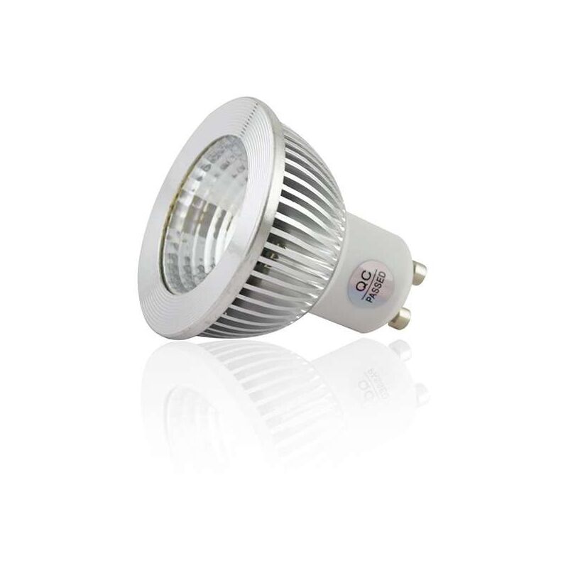 foto del prodotto superled led spot kit gu10 5w cob equivalente 50w foratura regolabile bianca rotonda 80mm sup 6015 blanc neutro 4000k