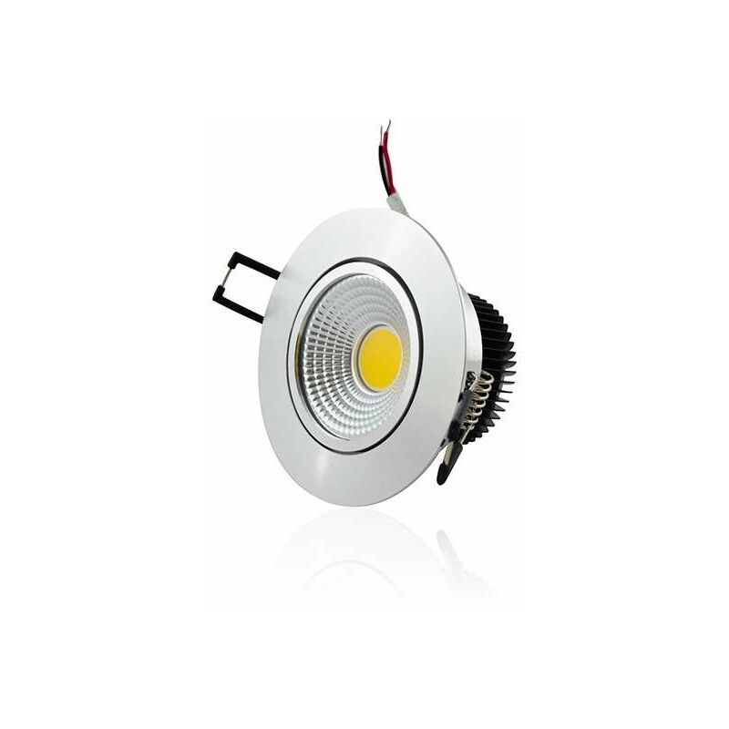 foto del prodotto superled plafoniera da incasso dimmerabile led 5w cob illuminazione 40w bianco naturale 6000k