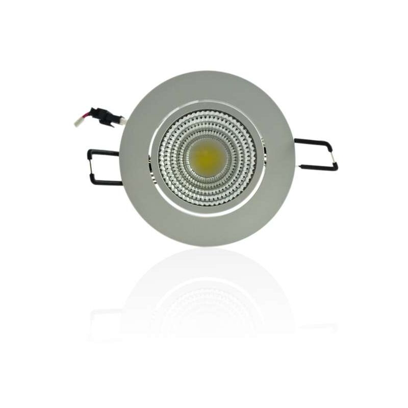 foto del prodotto superled plafoniera led da incasso a led bianca dimmerabile 5w cob illuminazione warm white 3000k 40w