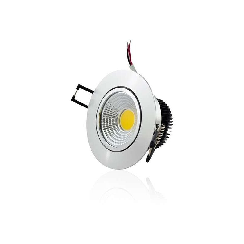 foto del prodotto superled soffitto in alluminio incorporato led 5w cob illuminazione 40w bianco neutro 4100k