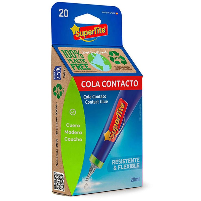 foto del prodotto supertite colla di contatto trasparente 20 20 ml fralatn multi materiali