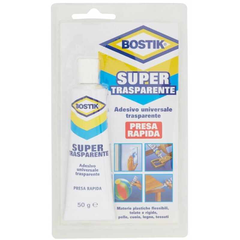 foto del prodotto supertrasparente blister 50 gr bostik