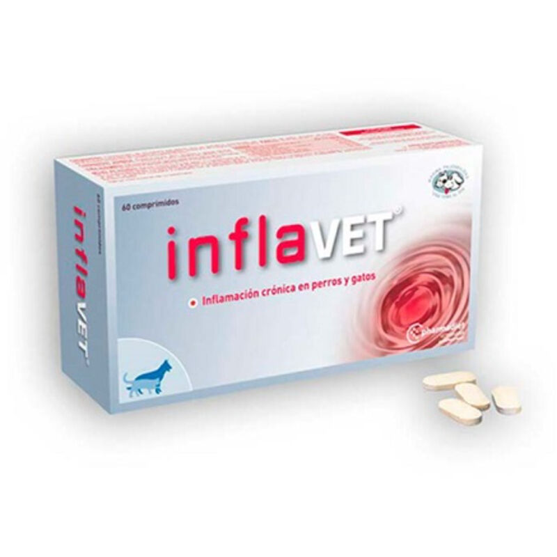 foto del prodotto supplemento alimentare inflavet che aiuta il benessere congiunto per cani e gatti. 60 compresse