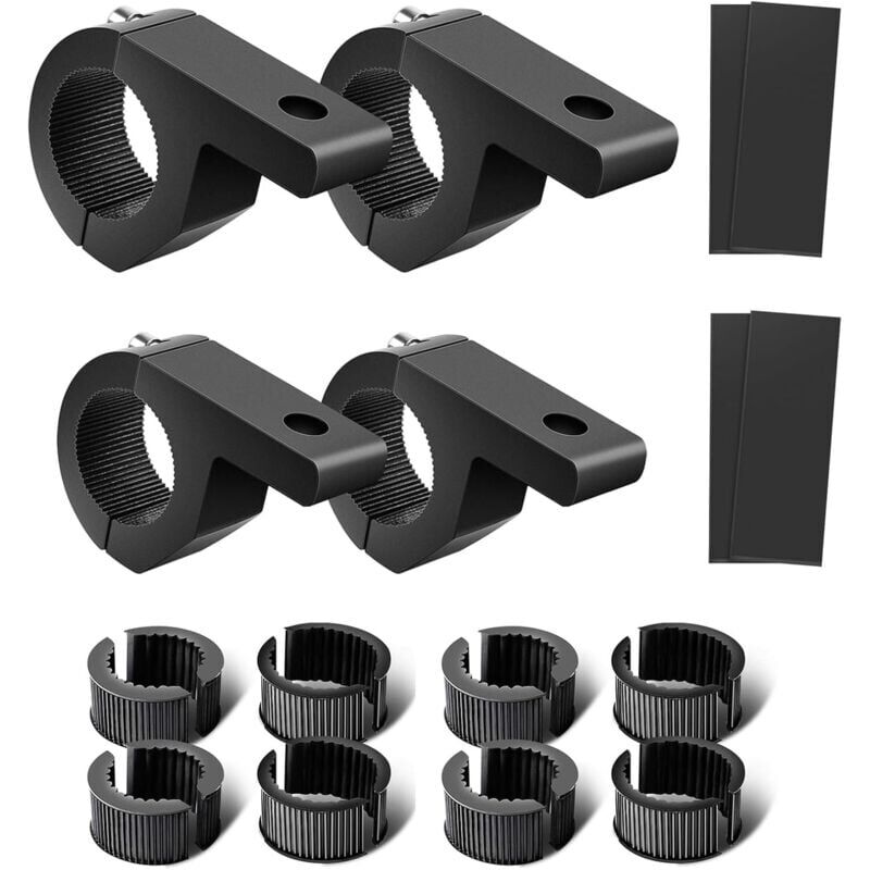 foto del prodotto support de lampe de travail 19 32mm, support de pince universel pour moto, 4x4, atv, utv, camion, bateau, galerie de toit 0.75 1.25 4 pi ces
