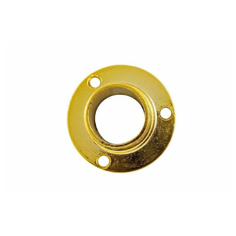 foto del prodotto supporti laterali per tubo tondo 20 mm. in zama ottonata 2 pz.