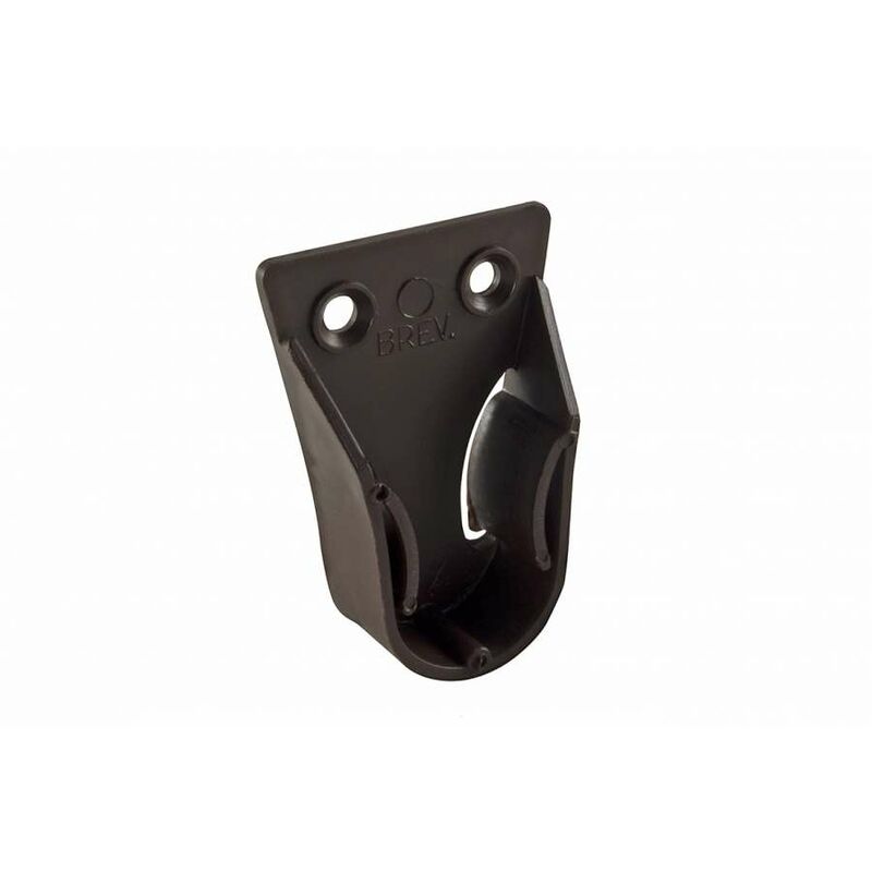 foto del prodotto supporti laterali per tubo tondo diam 20 mm in plastica marrone 2 pz