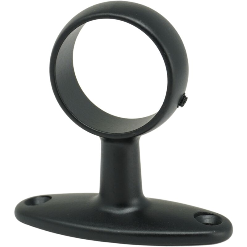 foto del prodotto supporti per bastoni tende in metallo, 2pz. viti e tasselli mod 518 nero