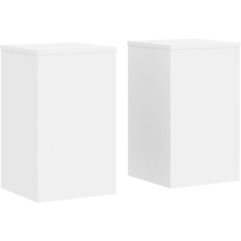 foto del prodotto supporti per piante 2 pz bianchi 30x30x50cm legno multistrato vidaxl