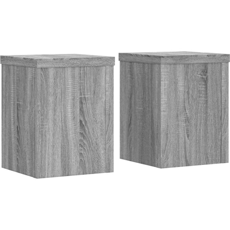 foto del prodotto supporti per piante 2 pz grigio 15x15x20 cm in multistrato - vidaxl