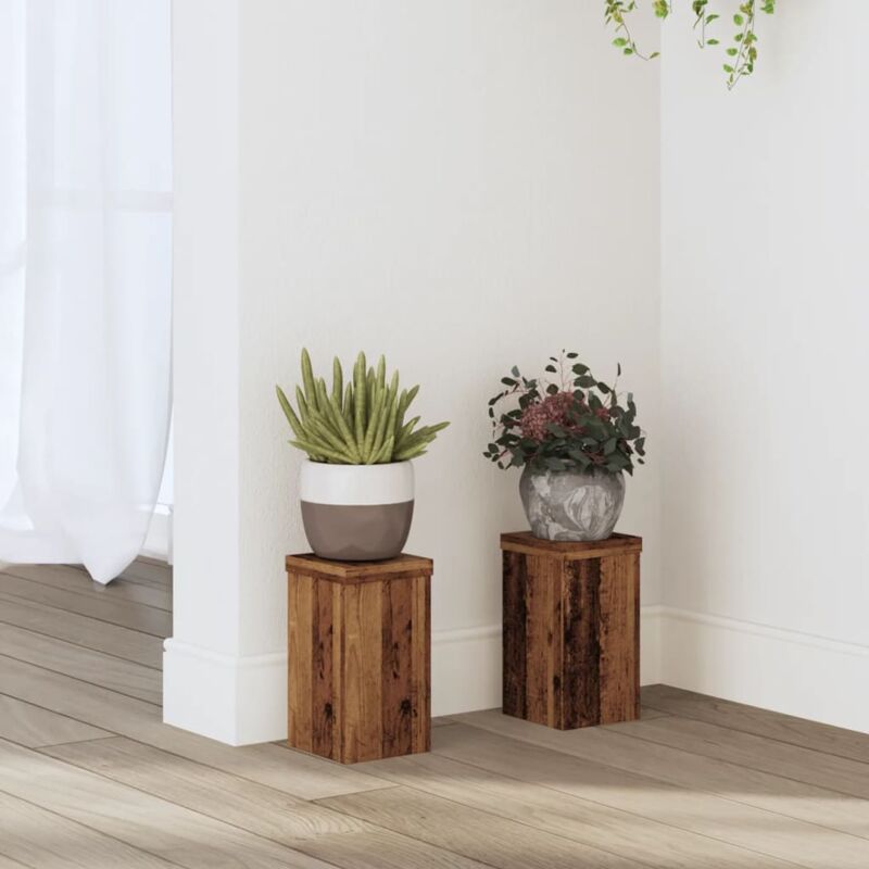 foto del prodotto supporti per piante 2 pz legno 10x10x18 cm legno multistrato vidaxl