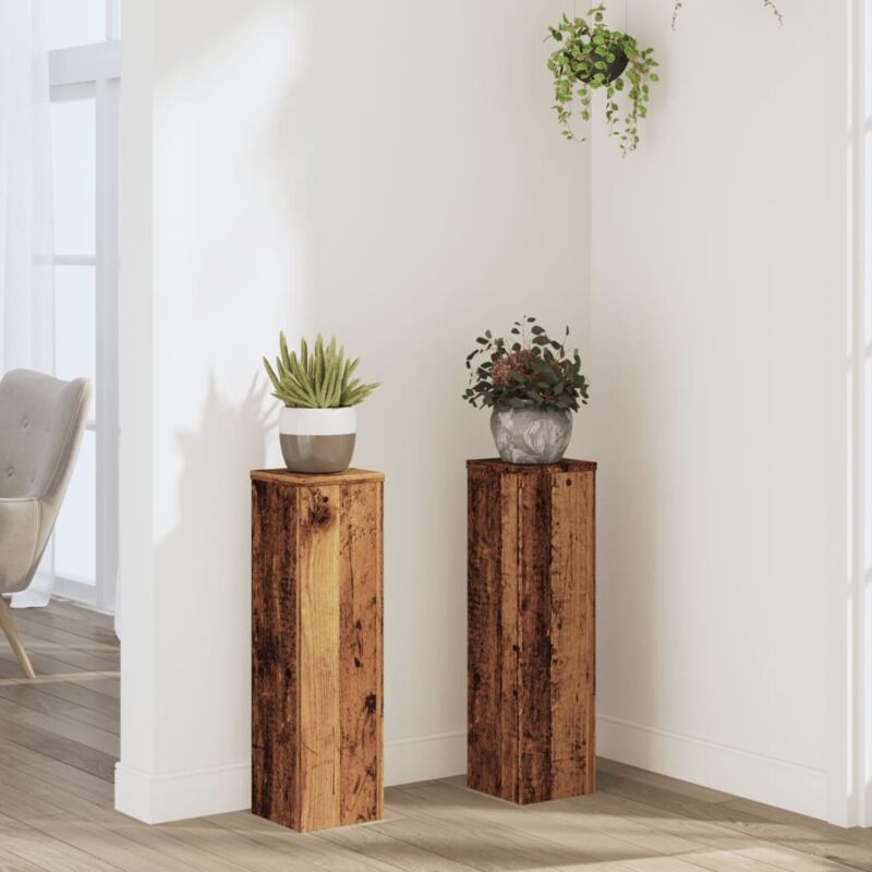 foto del prodotto supporti per piante 2 pz legno 17x17x60 cm legno multistrato vidaxl