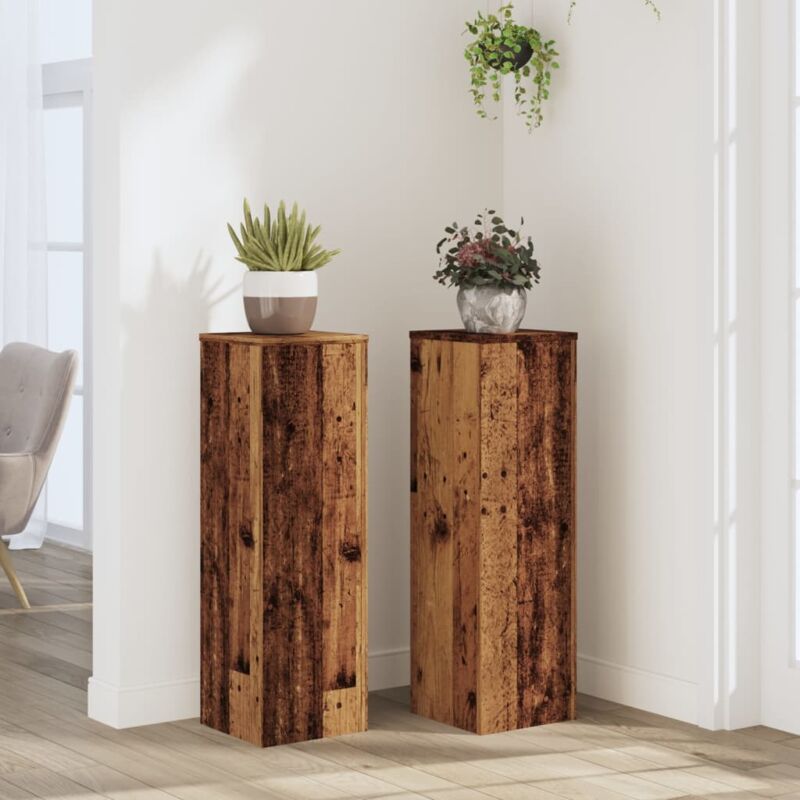 foto del prodotto supporti per piante 2 pz legno 25x25x80 cm legno multistrato vidaxl