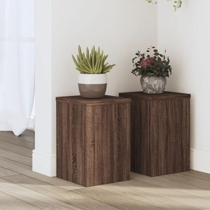 foto del prodotto supporti per piante 2 pz marrone 20x20x30 cm legno multistrato vidaxl