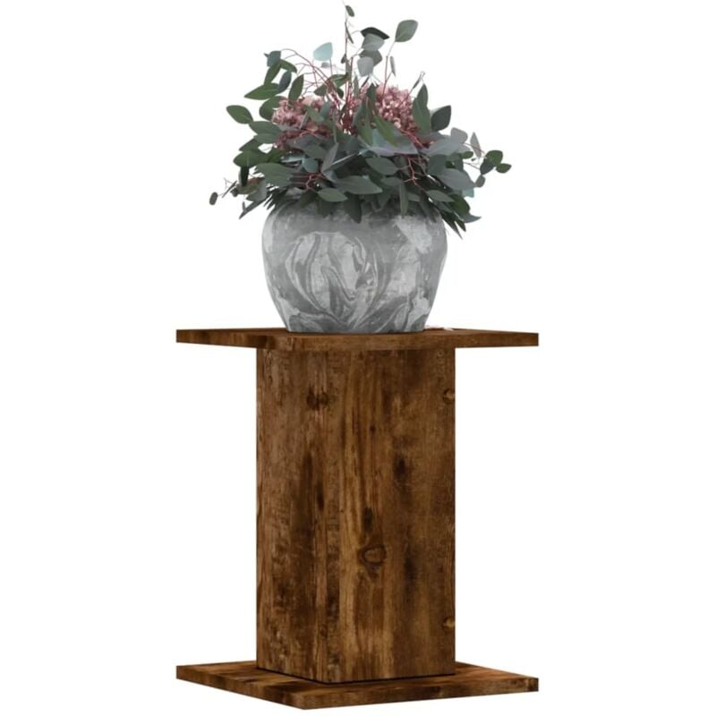 foto del prodotto supporti per piante 2 pz rovere fumo 30x30x40 cm in truciolato vidaxl
