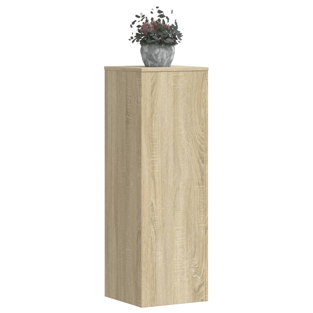 foto del prodotto supporti per piante 2 pz rovere sonoma 33x33x100 cm multistrato