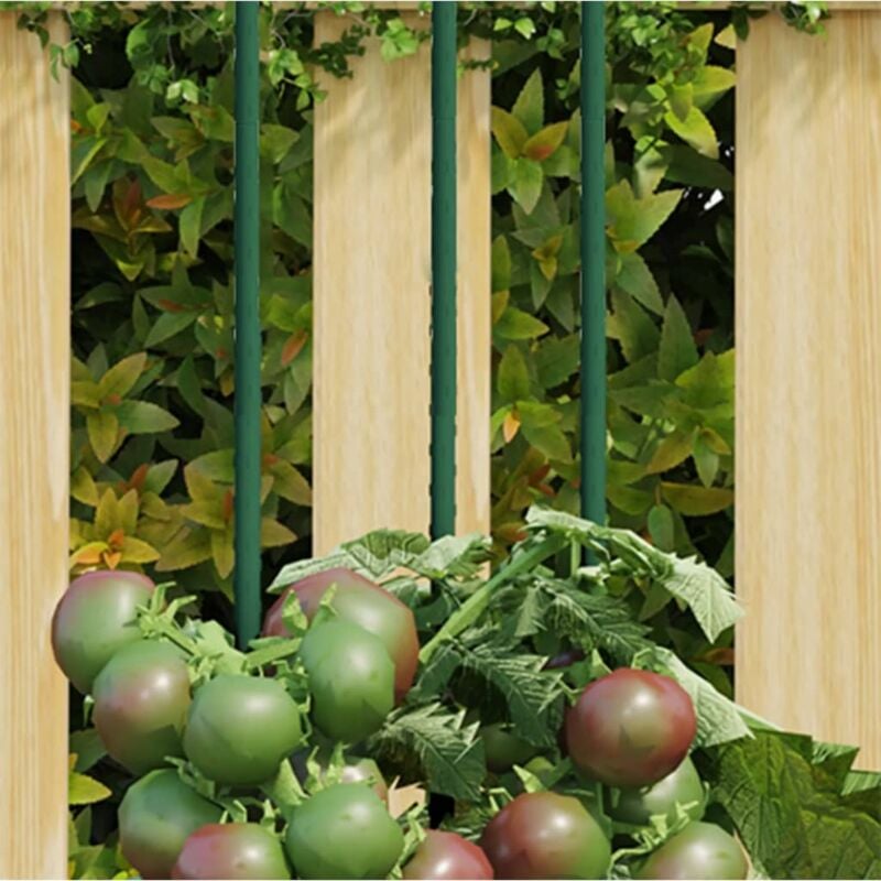 foto del prodotto supporti per piante da giardino 30 pz verde 115 cm acciaio vidaxl