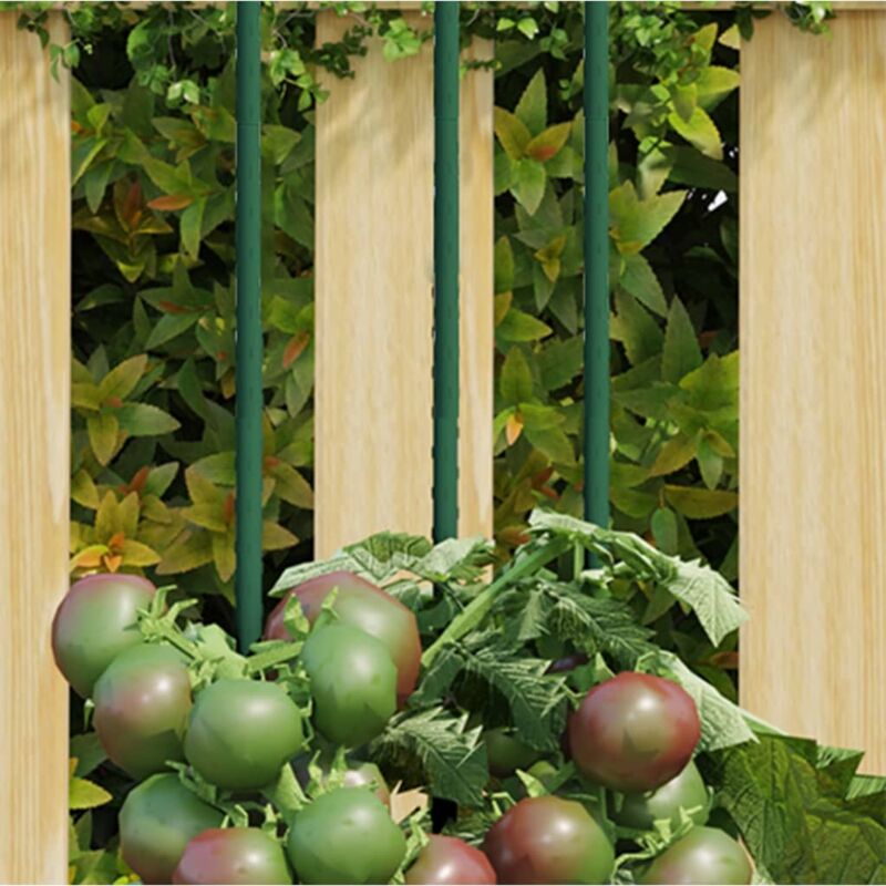 foto del prodotto supporti per piante da giardino 30 pz verde 150 cm acciaio vidaxl